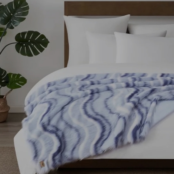 UGG | Rosia Faux Fur Throw 50x70" NWT - Picture 5 of 7